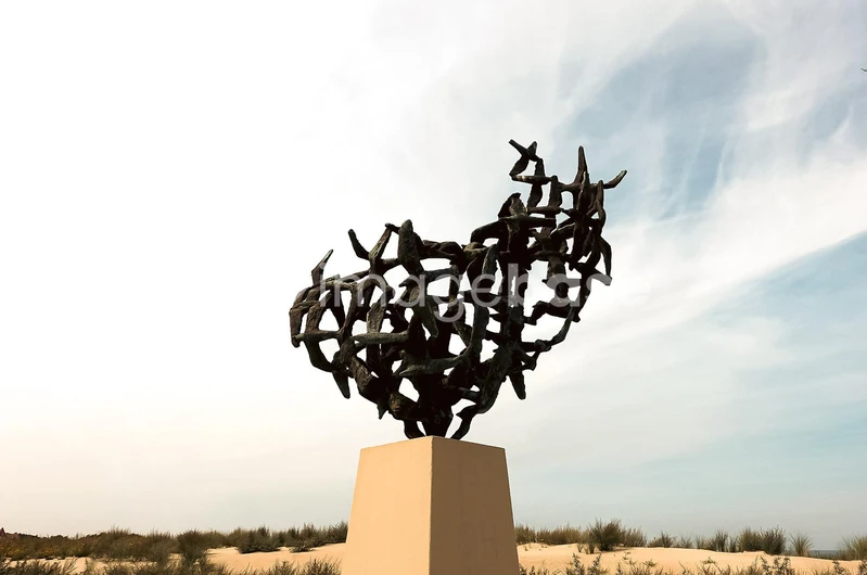 Abstract Sculpture in Desert