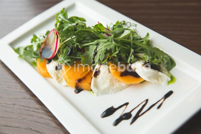 Fresh Caprese Salad Presentation