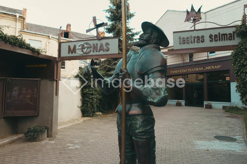 Statue at Theatre Entrance