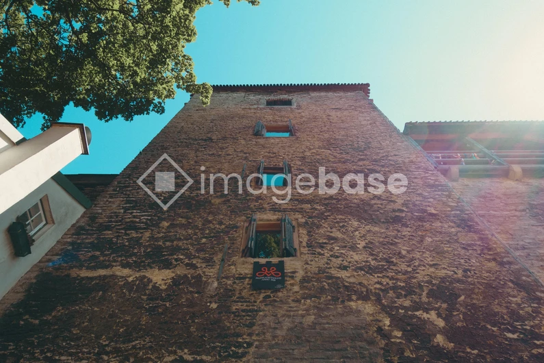 Towering Brick Facade