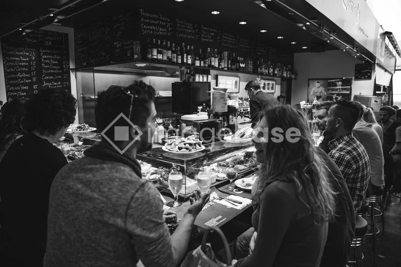 Social Gathering in Cafe