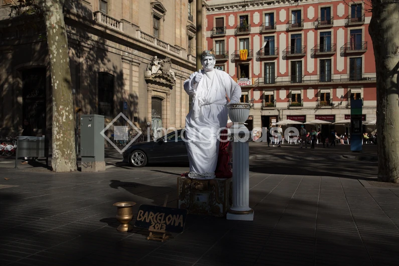 Street Performer in Barcelona