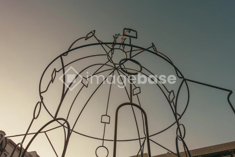 Abstract Sculpture Against the Sky
