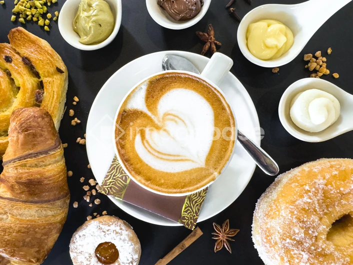 Delicious Pastry and Coffee