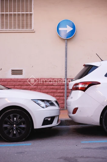Urban Street Scene with Cars