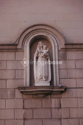 Stone Statue in Archway