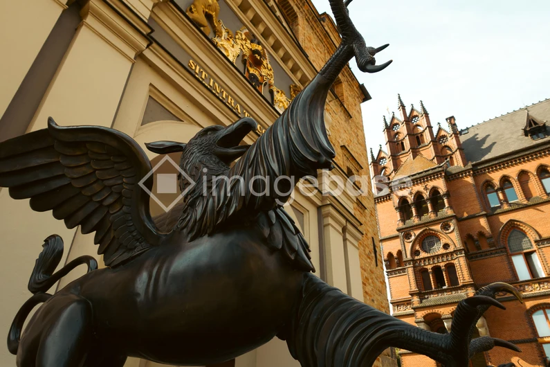Statue and Historic Architecture