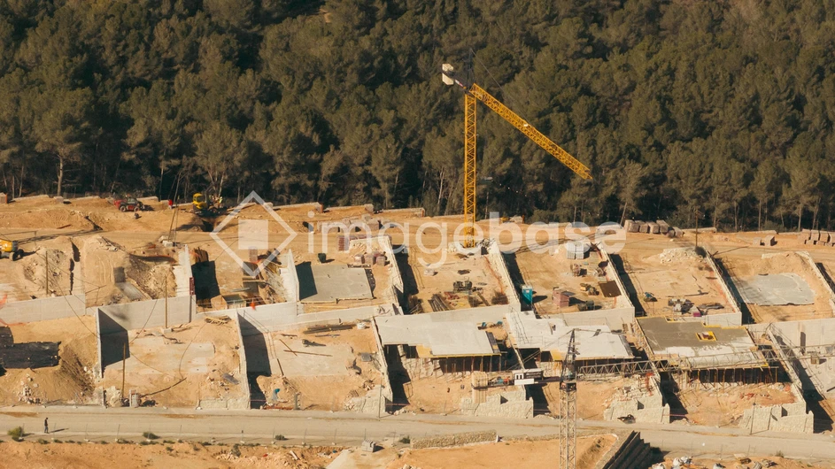 Construction Site Near Forest