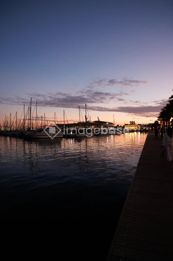 Sunset at a Marina
