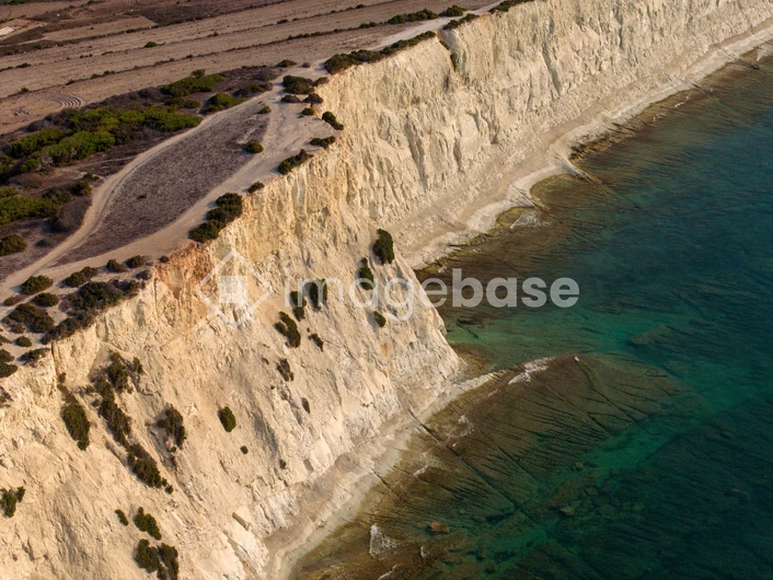 Aerial View of Coastal Cliffs