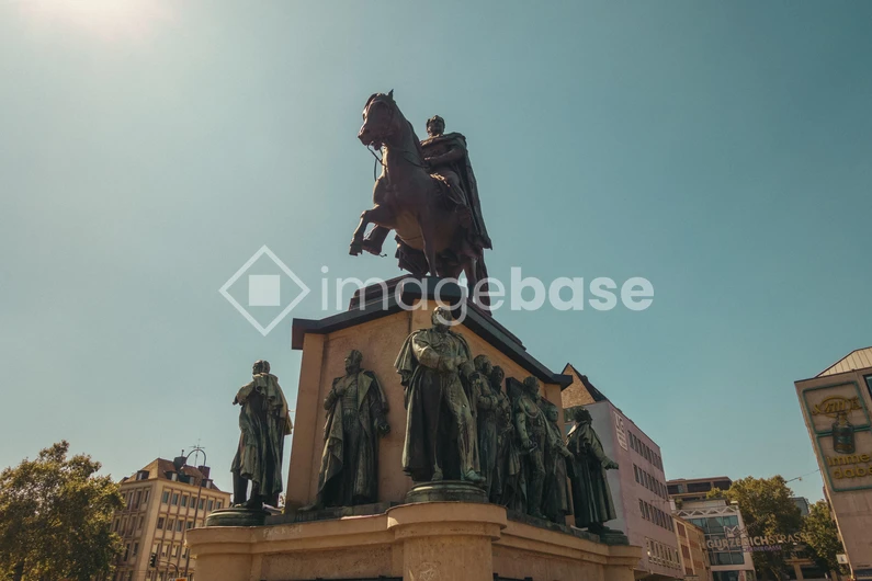 Statue in Urban Setting
