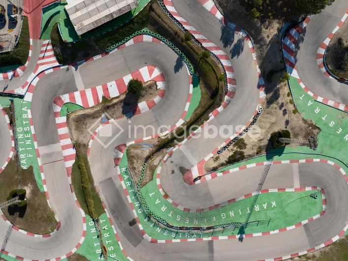 Aerial View of Go-Kart Track