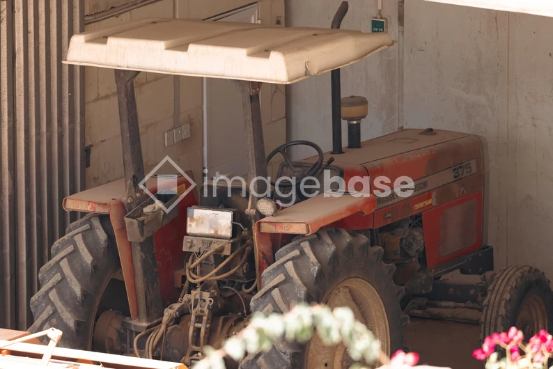 Old Tractor in Shed