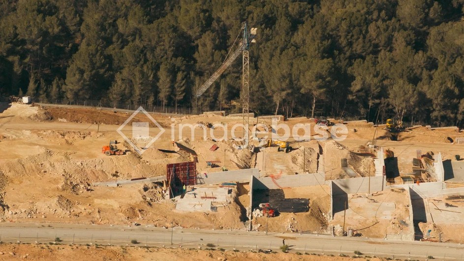 Construction Site in a Forest