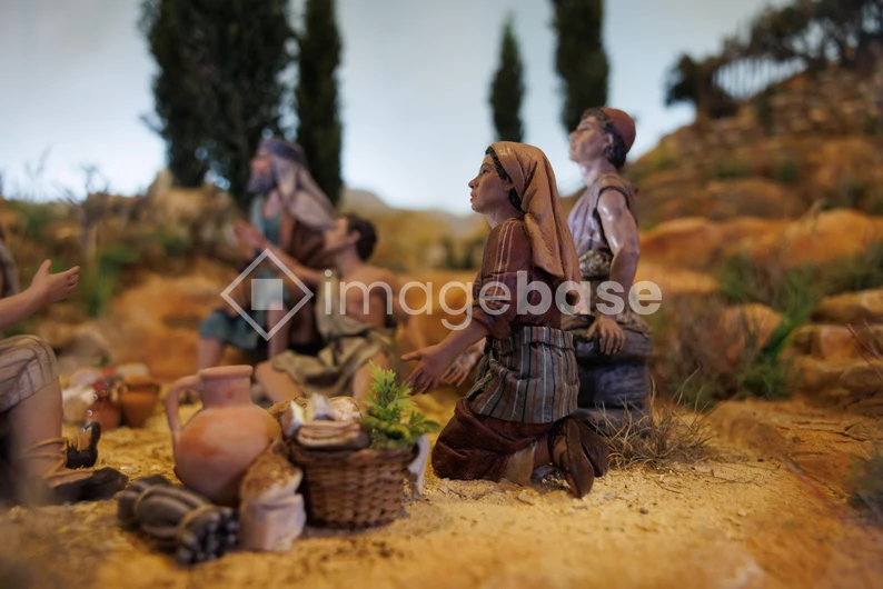 Rustic Village Scene