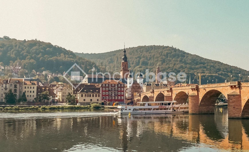 Scenic Riverside Town