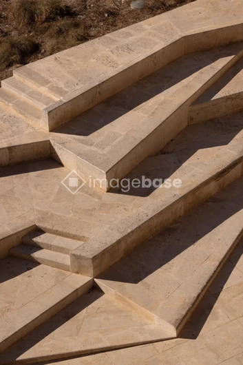 Geometric Stone Steps