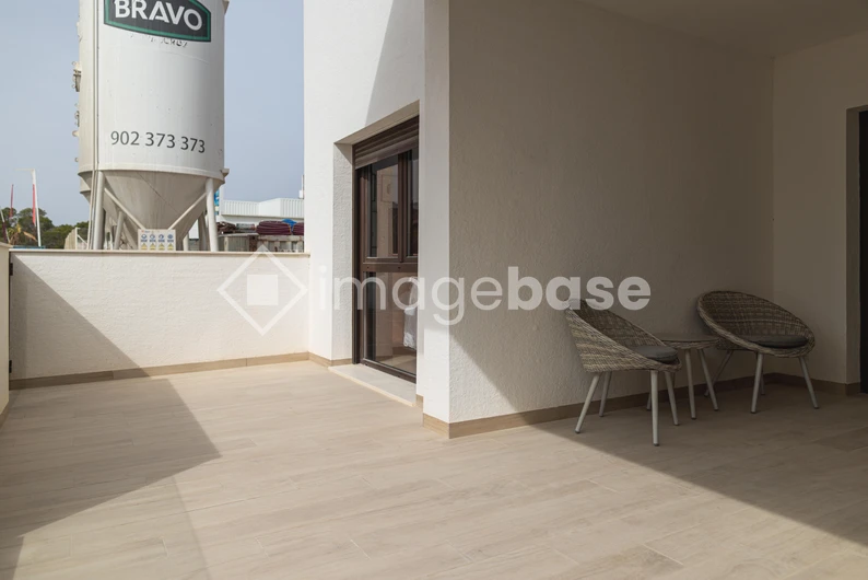Outdoor Terrace with Chairs