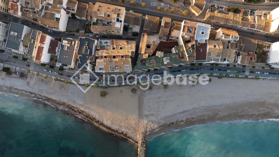 Coastal Town Aerial View