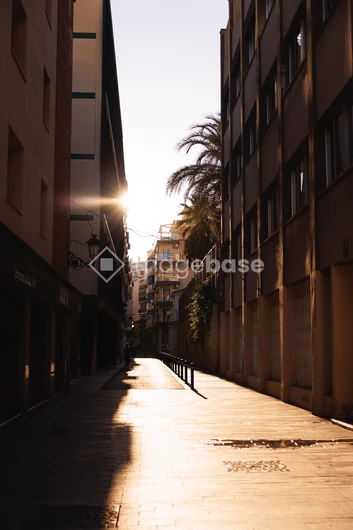 Sunlit Urban Alley