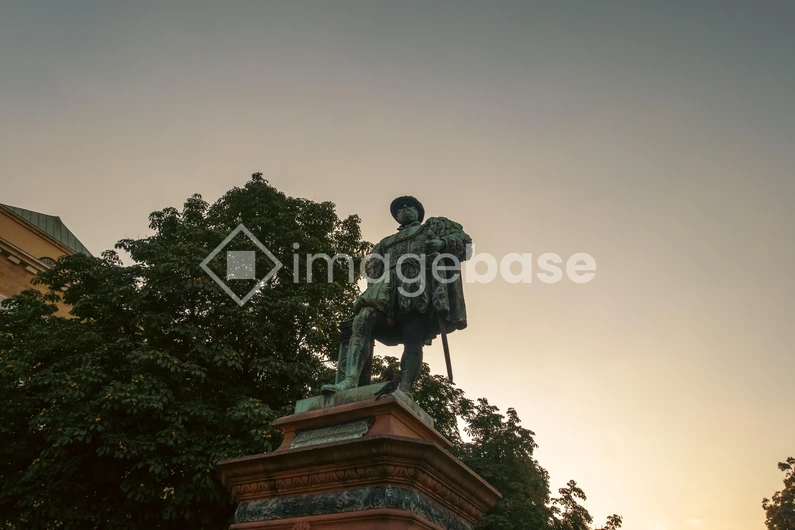 Statue at Sunset
