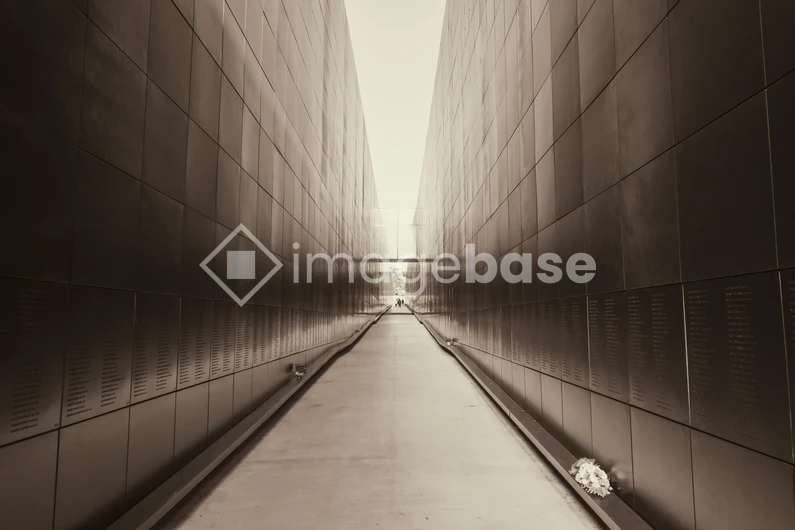 Symmetrical Architectural Pathway