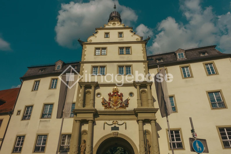 Historic Building under Blue Sky
