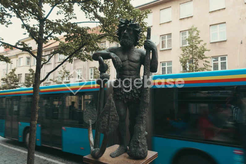 Urban Sculpture by Bus Stop