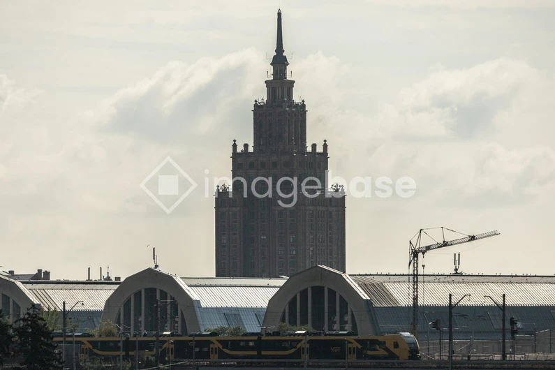 Urban Skyline with Architectural Landmark