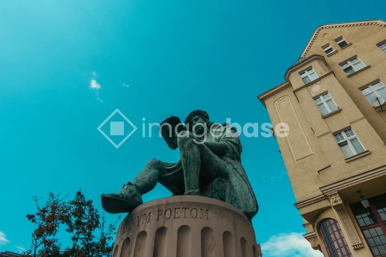 Statue Under Blue Sky