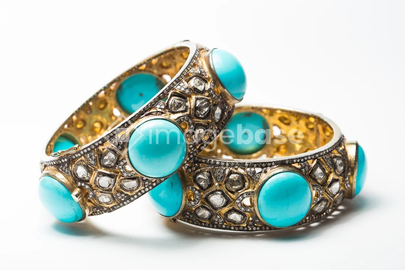 Elegant Turquoise Bangles