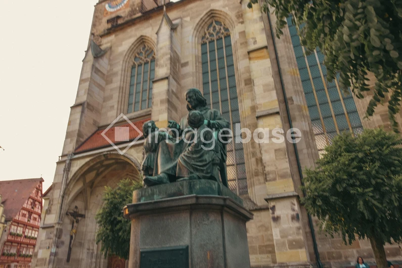 Historic Church and Statue