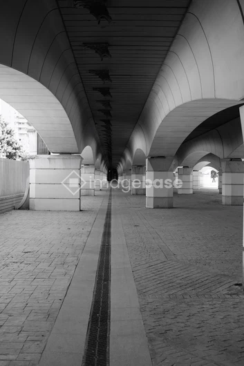 Symmetrical Arches Walkway