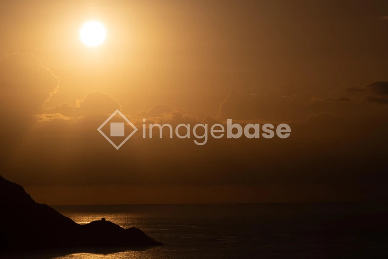 Sunset Over the Ocean