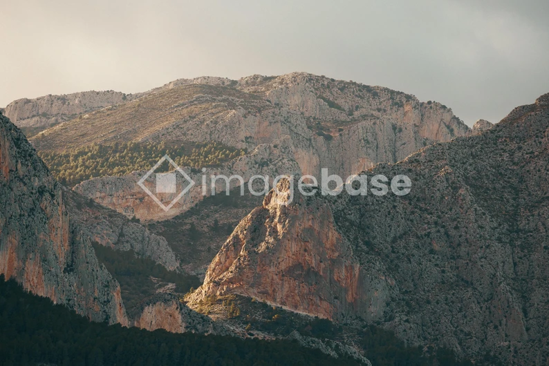 Mountain Range at Dusk