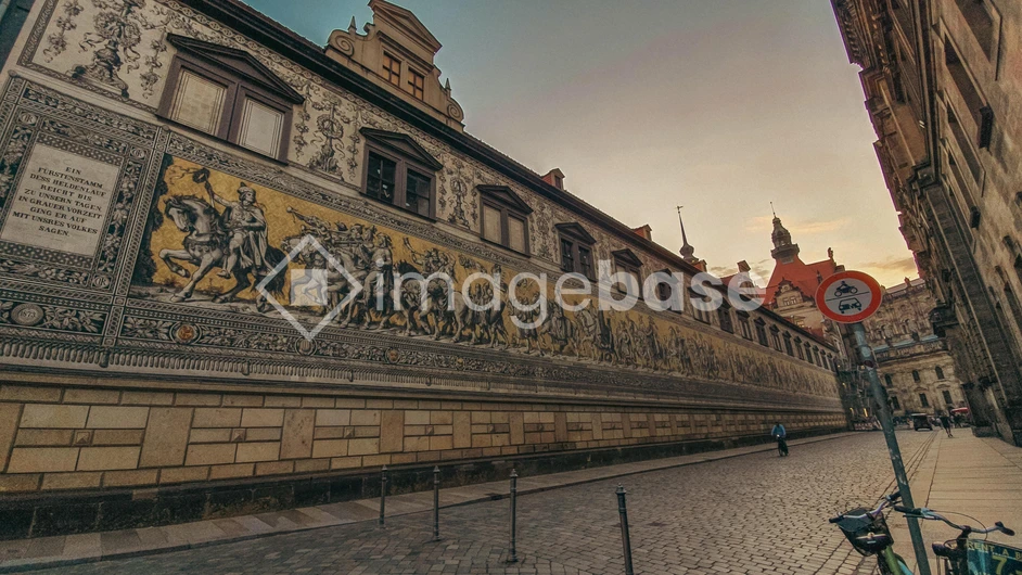 Historic Fresco in City Square