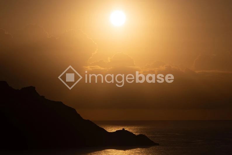 Sunset Over the Ocean