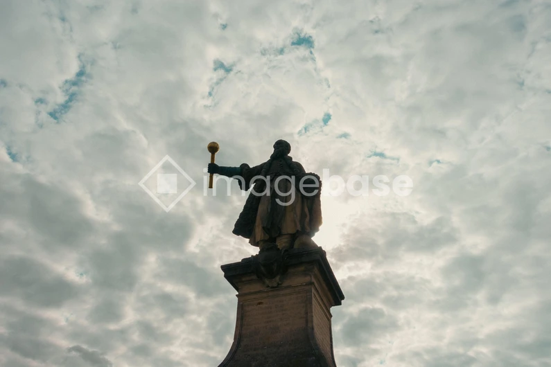 Dramatic Statue Silhouette