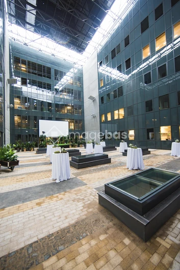 Modern Atrium Gathering