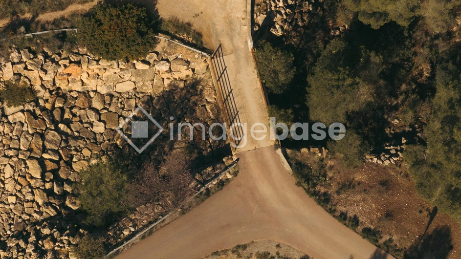 Aerial View of a Crossroad