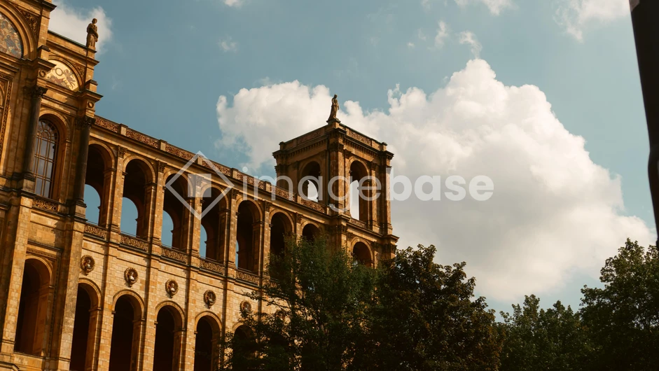 Historic Architecture with Blue Sky