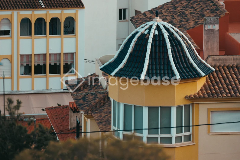 Colorful Architectural Rooftops