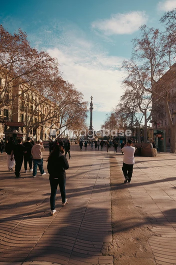 Bustling City Street