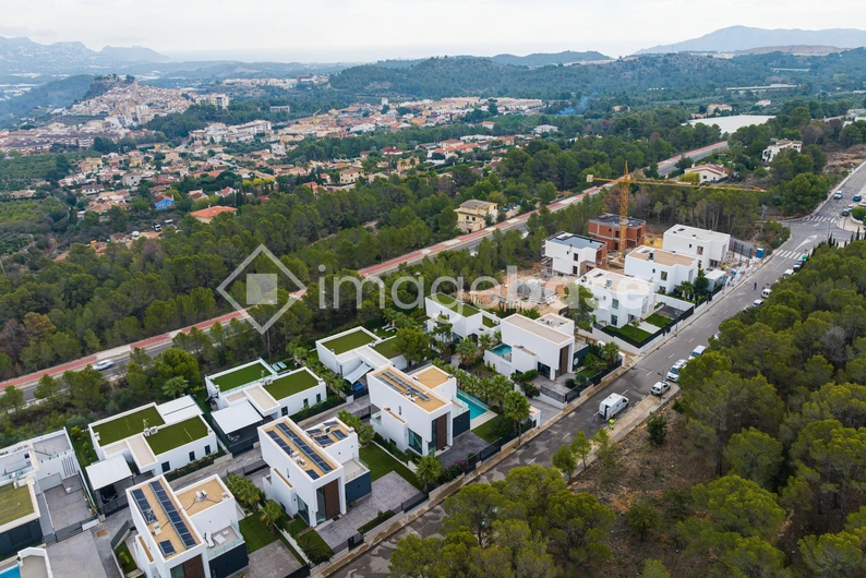 Aerial View of Residential Area