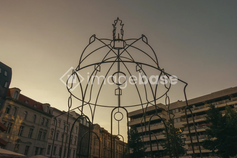 Architectural Silhouette at Dusk