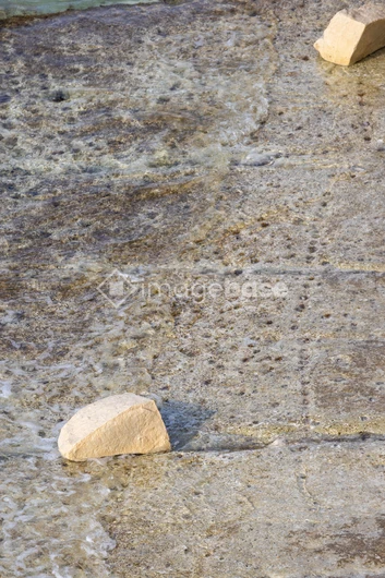 Stone on a Textured Surface