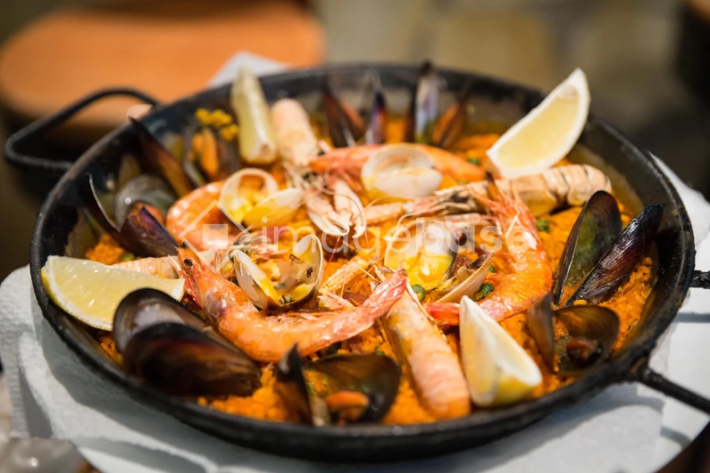 Delicious Seafood Paella