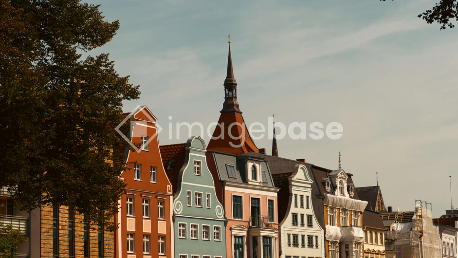 Charming Row of European Houses