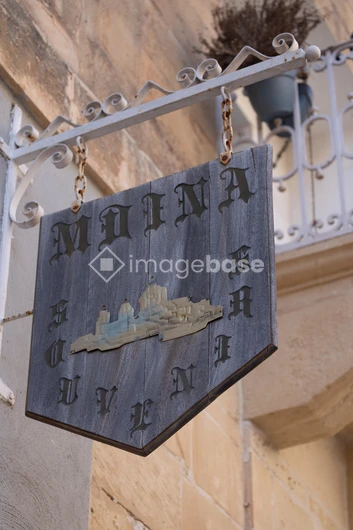 Historic Sign in Mdina
