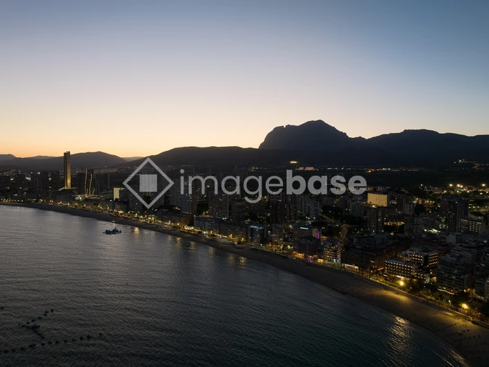 Coastal City at Dusk